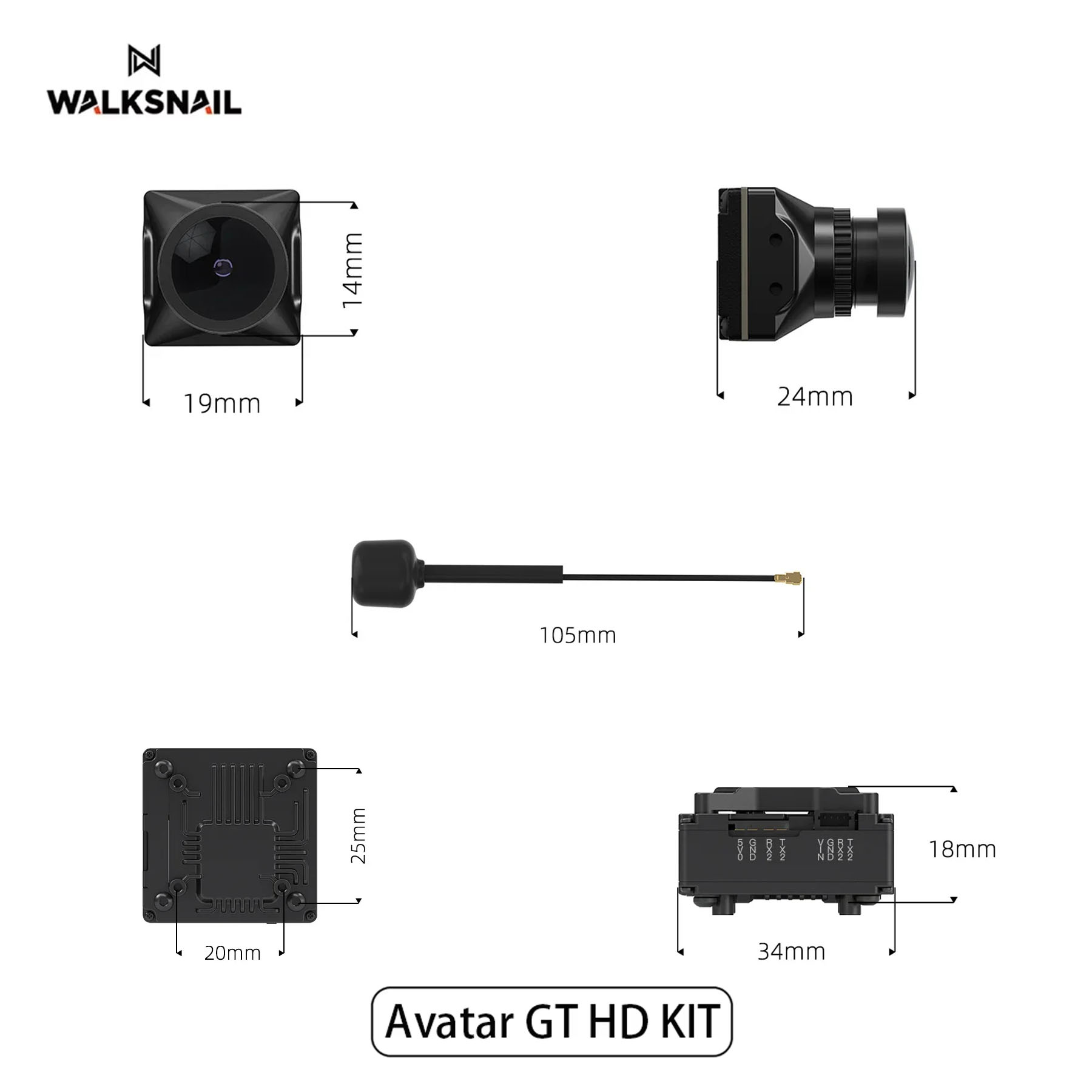 Walksnail Avatar GT HD KIT 2W  – обзор и цена Drone Kit With Camera